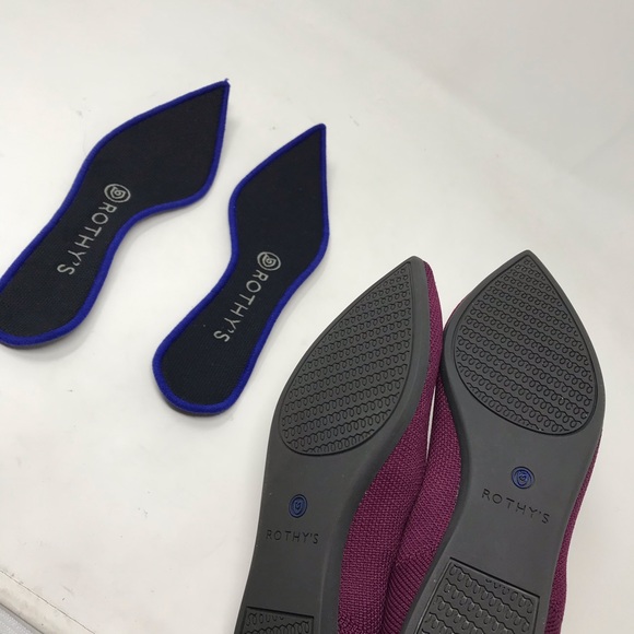 COPY - Rothys Orchid Purple Point Toe Flats Retired. - Picture 8 of 11